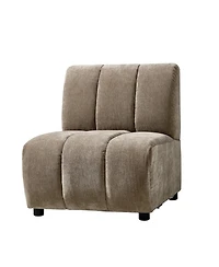 Hulala Home Shalon 28 inches Modern 1-Piece Chenille Channel Tufted Sofa