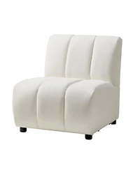 Hulala Home Shalon 28 inches Modern 1-Piece Chenille Channel Tufted Sofa