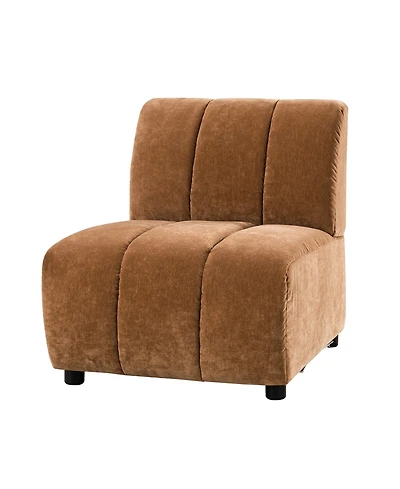 Hulala Home Shalon 28 inches Modern 1-Piece Chenille Channel Tufted Sofa