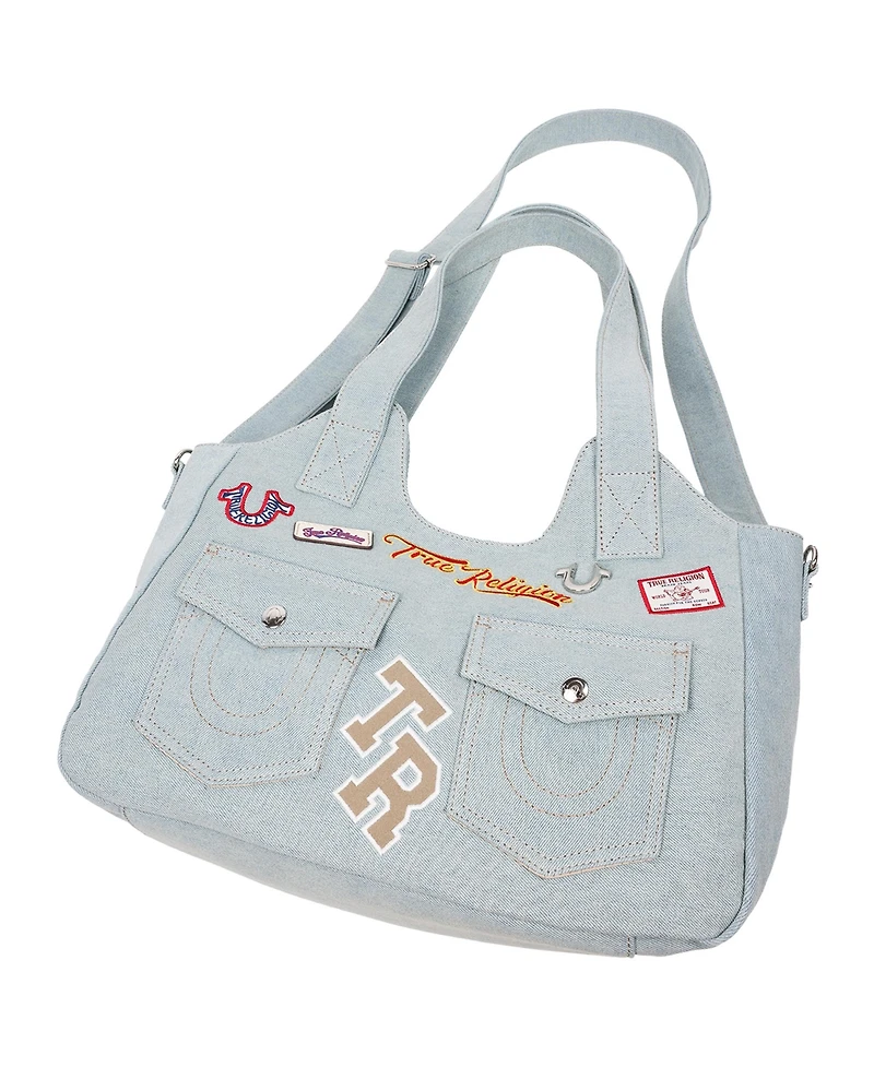 True Religion Agusto Multi Patch Soft Tote