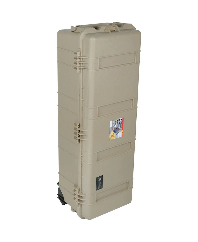Pelican 1740 Transport Long Case without Foam, 9.57" Bottom Depth, Desert Tan