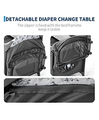 gaomon 4 1 Baby Bassinet and Playard with Changing Table Toy Bar