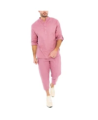 Dai Moda Men's Jin YahYa Linen Drawstring Pant