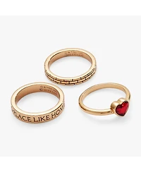 Alex and Ani The Wizard of Oz "There's No Place Like Home" Ring Set of 3