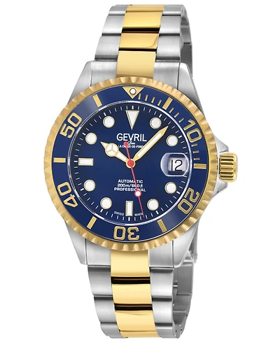 Gevril Men's Wall Street Swiss Automatic Two-Tone Ss/Ipyg Bracelet Watch