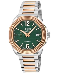 Gevril Men's Roosevelt Swiss Automatic Two tone Iprg/Ss Bracelet Watch