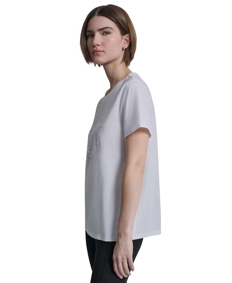 Dkny Sport Women's Collegiate Medallion Logo T-Shirt