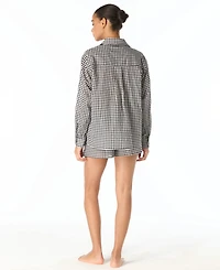 Michael Kors Women's Button-Down Swim Cover Up Shirt