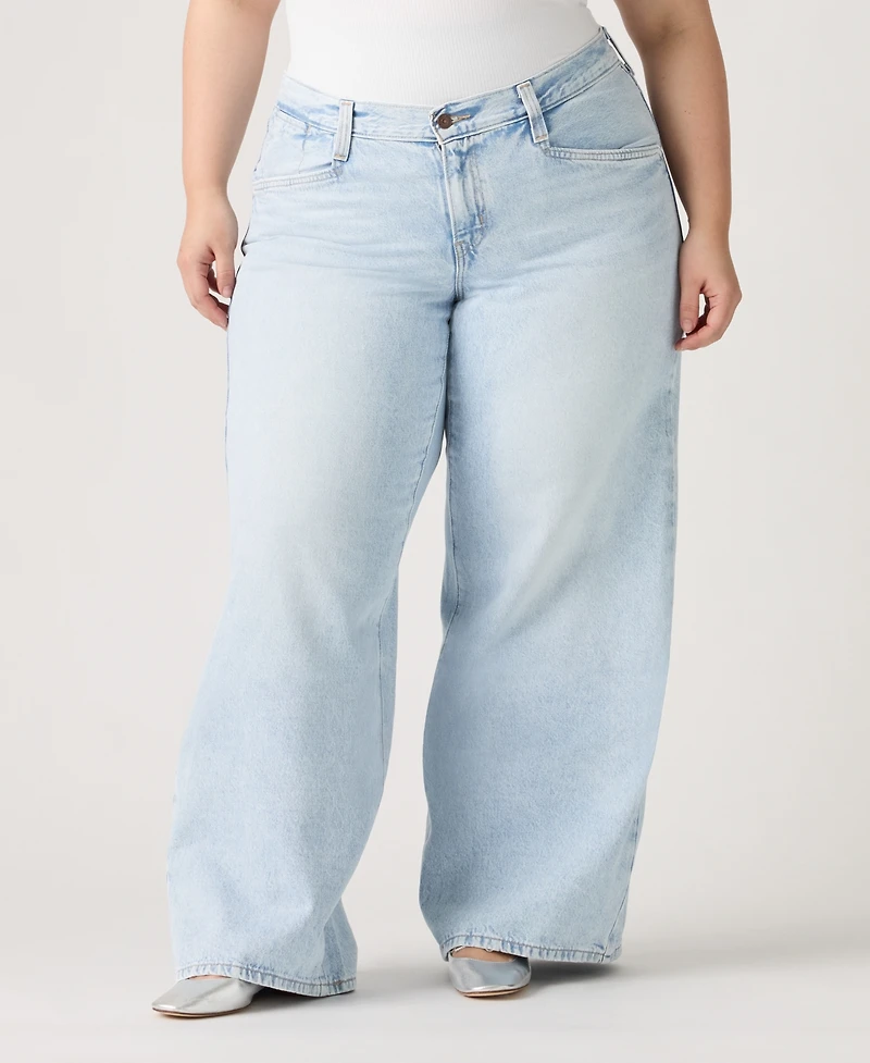 Levi's Plus Mid-Rise Wide-Leg Baggy Jeans