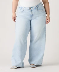 Levi's Plus Mid-Rise Wide-Leg Baggy Jeans
