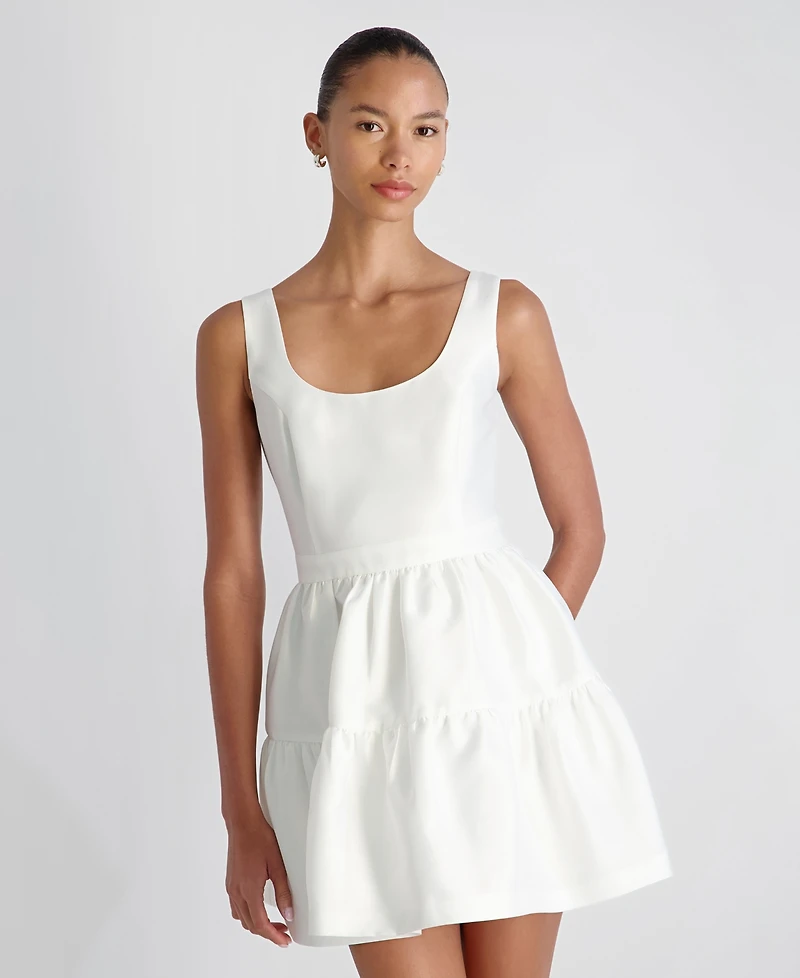 French Connection Women's Scoop Neck Mini Dress