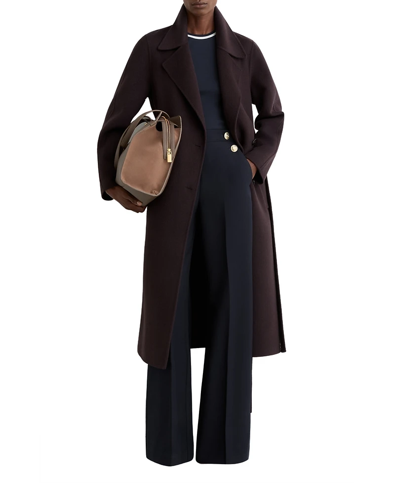 Reiss Women's Carley Wide-Leg Button-Detail Pants