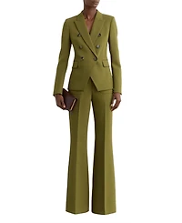 Reiss Women's Twill Double-Breasted Blazer