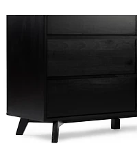 Max and Lily Solid Wood Scandinavian 6 Drawer Dresser