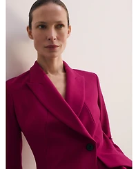 The Fold Women's Merida Sculpt Stretch Crepe Blazer