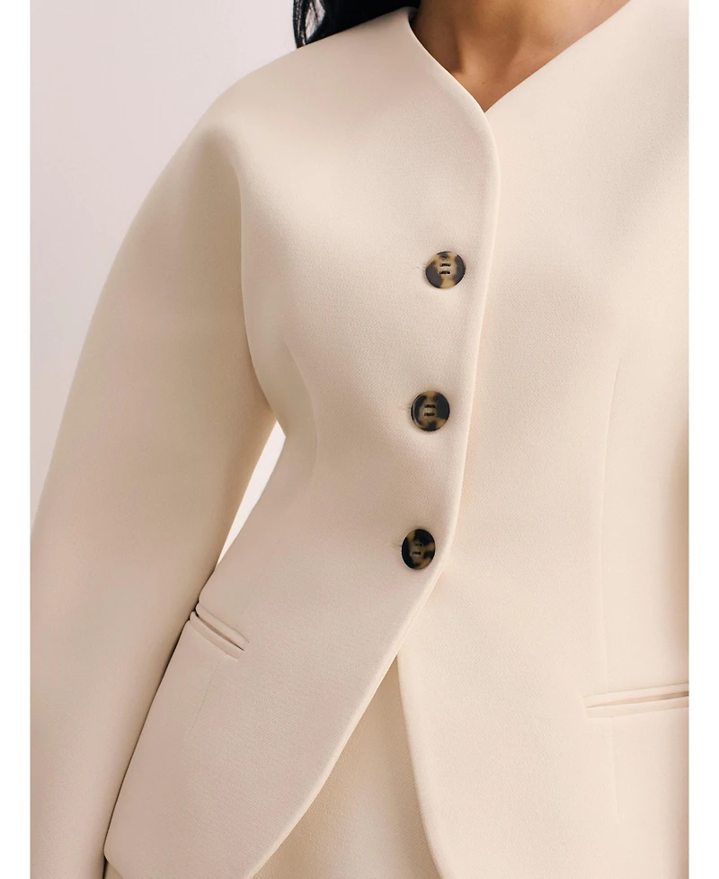 The Fold Women's Ravello Long Sleeve Tailored Jacket