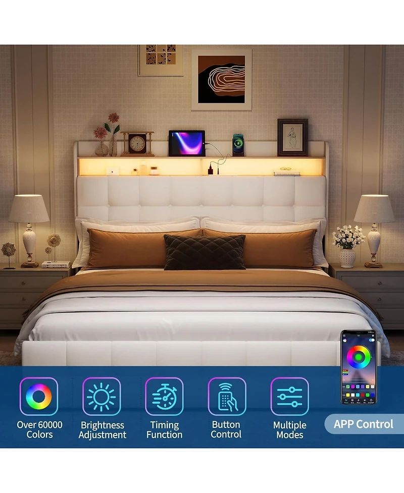 gaomon Bed Frame with 2 Storage Drawers