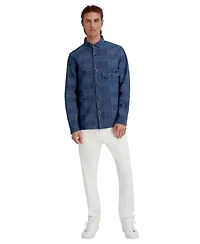 Karl Lagerfeld Paris Men's Denim Shirt Jacket