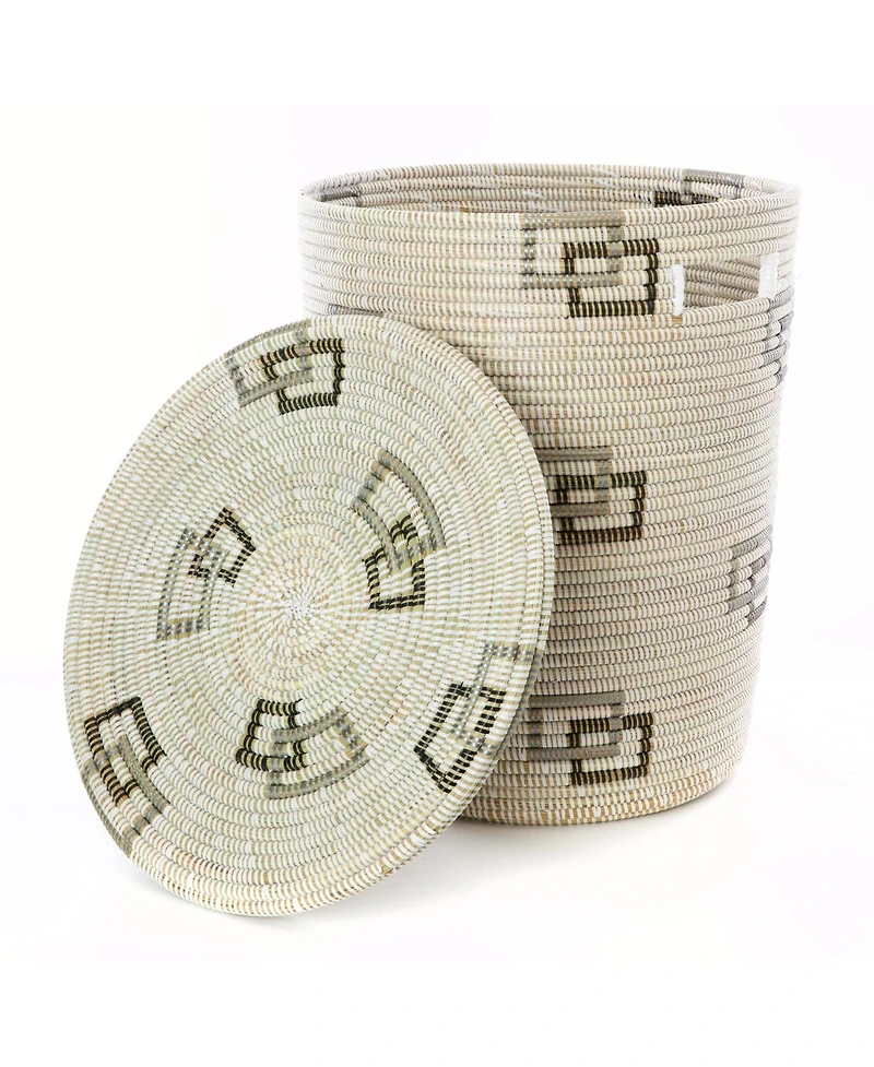 African Modern, Perfect Match Flat Lid Storage Basket