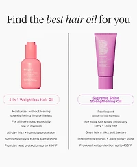 Briogeo Style + Treat Yuzu + Plum Oil 4-in-1 Weightless Hair Oil, 1.5 oz.