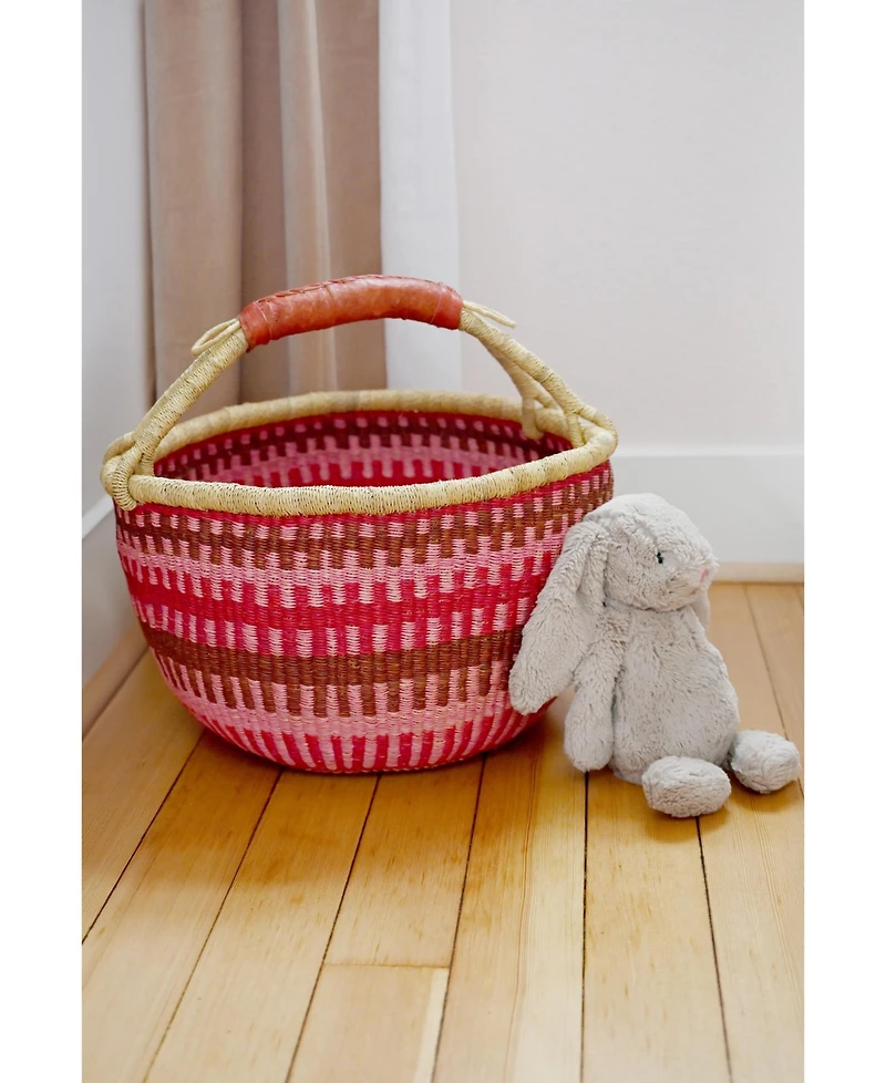 African Modern, Patterned Bolga Basket