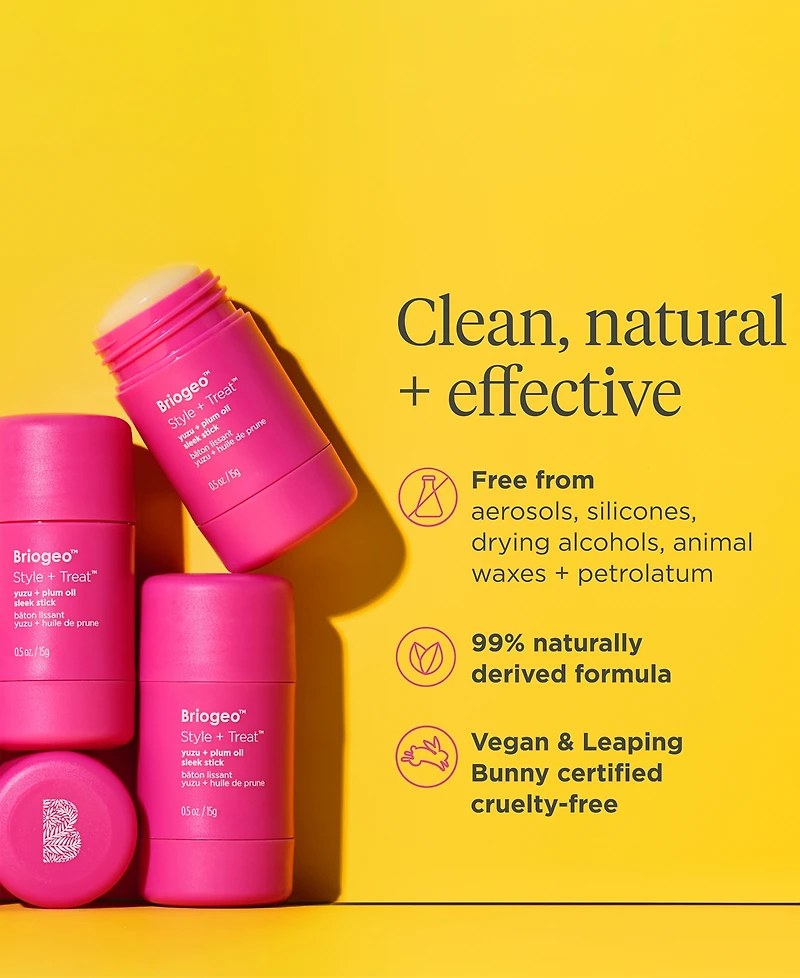 Briogeo Style + Treat Yuzu + Plum Oil Sleek Stick, 0.5 oz.
