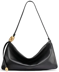 Donna Karan New York Velvet Leather Large Shoulder Bag