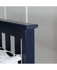 Max & Lily Bed Frame with Headboard, Solid Wood Platform for Kids