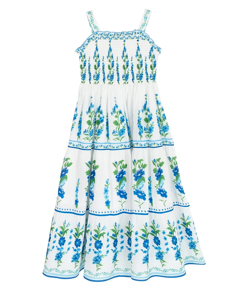 Rare Editions Girls' 7-16 Tropical Floral Print Maxi Dress