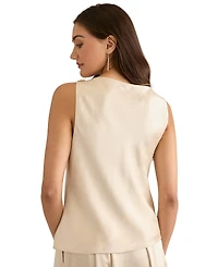 Muse Women's Asymmetric Neck Tank Top