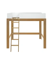 Max & Lily Mid-Century Modern High Loft Bed