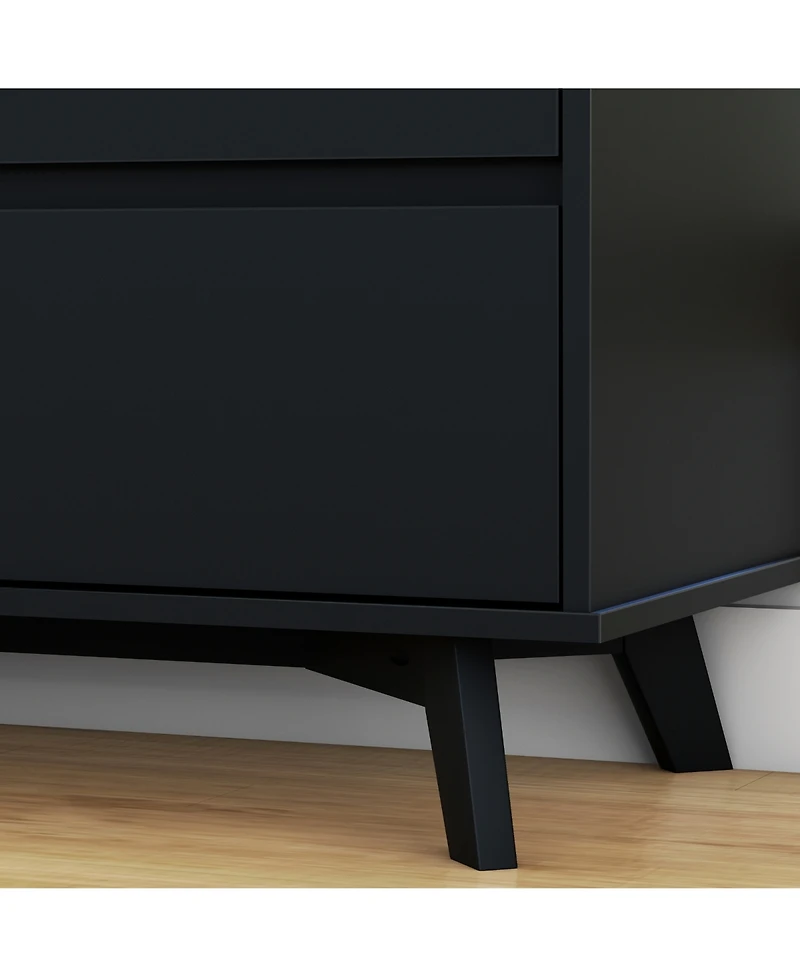 Max and Lily Solid Wood Scandinavian Drawer Dresser