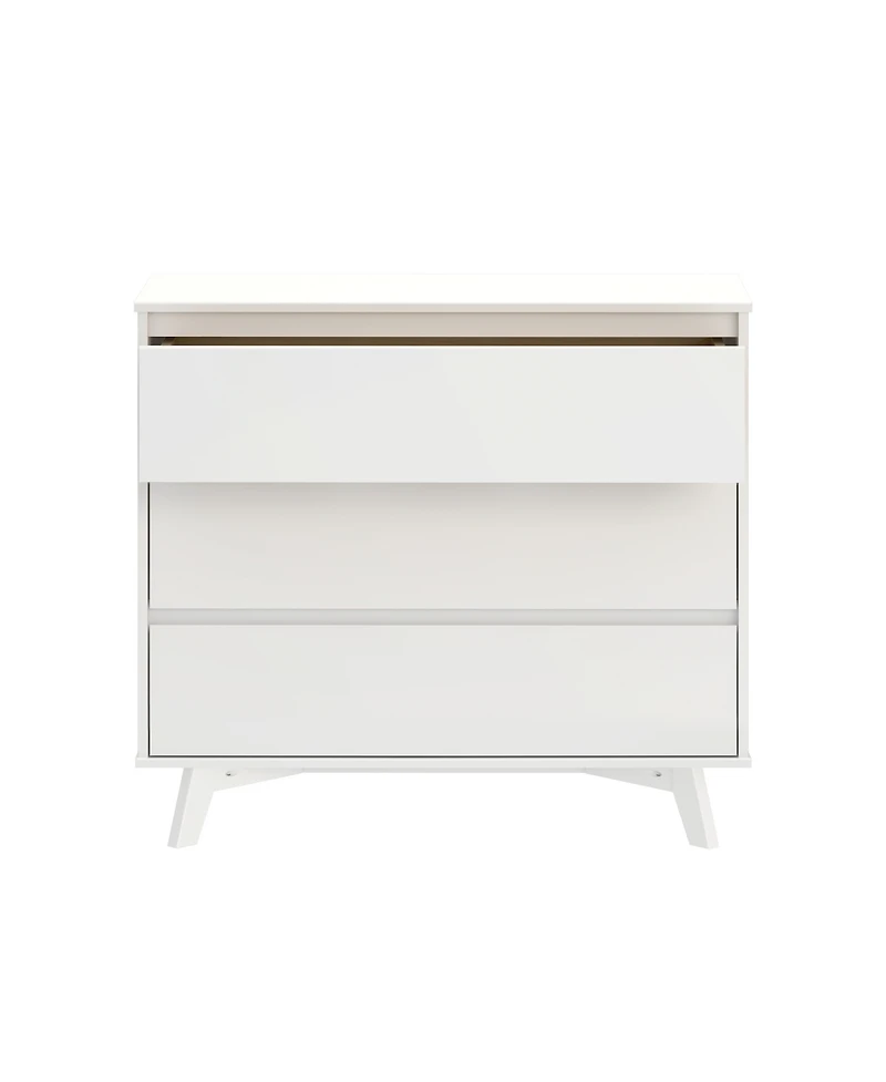 Max and Lily Solid Wood Scandinavian 3 Drawer Dresser