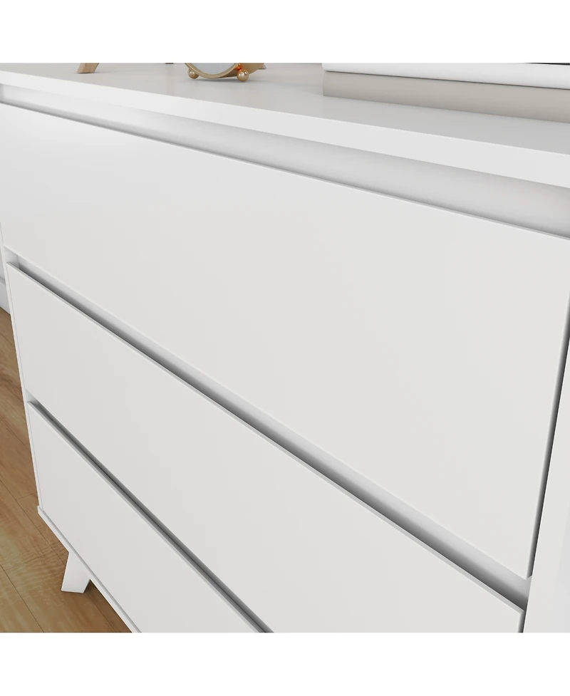 Max and Lily Solid Wood Scandinavian 3 Drawer Dresser