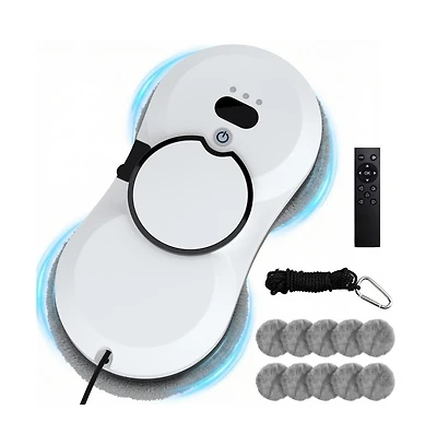 Topteng Window Cleaning Robot – 5600Pa Suction, Auto/Manual Spray Safety Rope