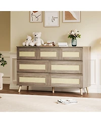 gaomon Rattan Drawer Dresser
