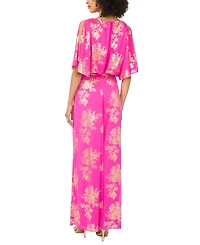 Msk Women's Blouson Crewneck Jumpsuit