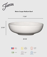 Fiesta Bistro Coupe Medium Bowls, Set of 4