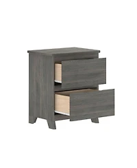 Max & Lily Farmhouse Kd Nightstand with 2 Drawers