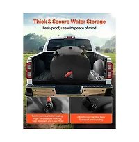 Sugift Water Storage Bladder 29.85 Gallon (113L) Water Storage Container Tank 1000D Pvc
