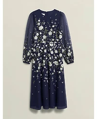 Hobbs London Women's Lois Embroidered Dress