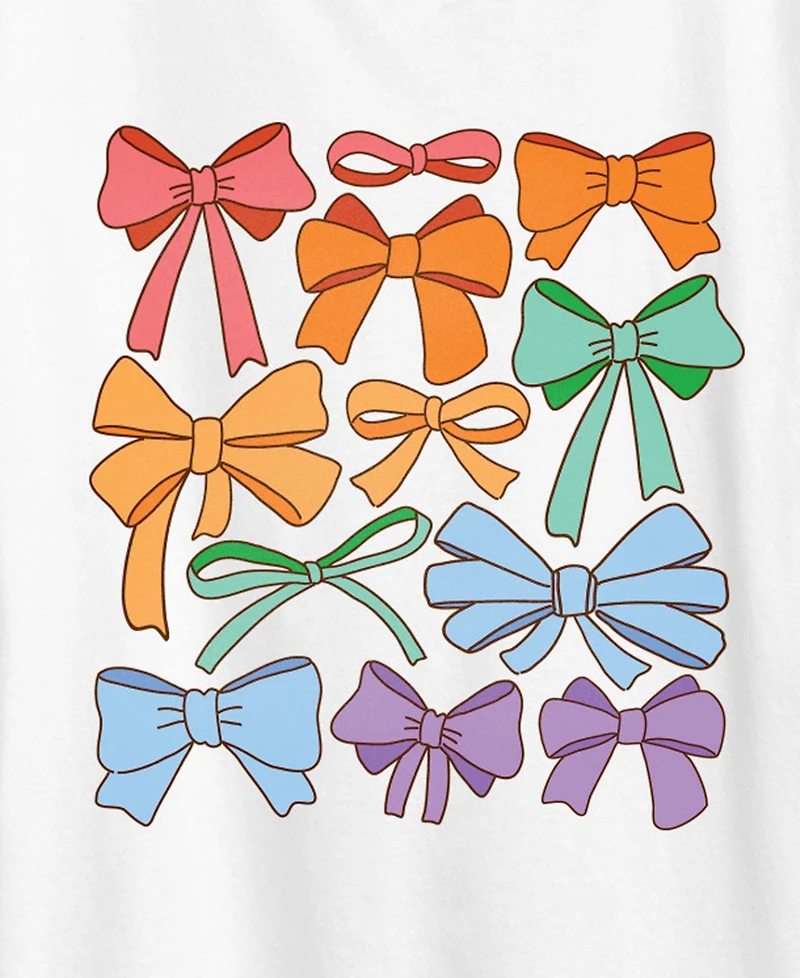 Hybrid Apparel Plus Instant Message Pride Coquette Bows Short-Sleeve Graphic T-Shirt