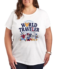 Hybrid Apparel Plus Disney World Traveler Short-Sleeve Graphic T-Shirt