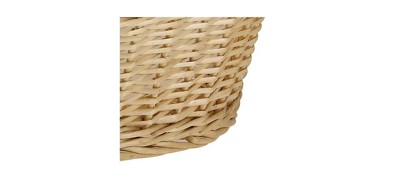 Household Essentials Wicker Laundry Basket with Handles, Handwoven Willow