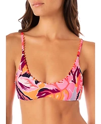 Maaji Women's Coral Leafy Liberties Bikini Top