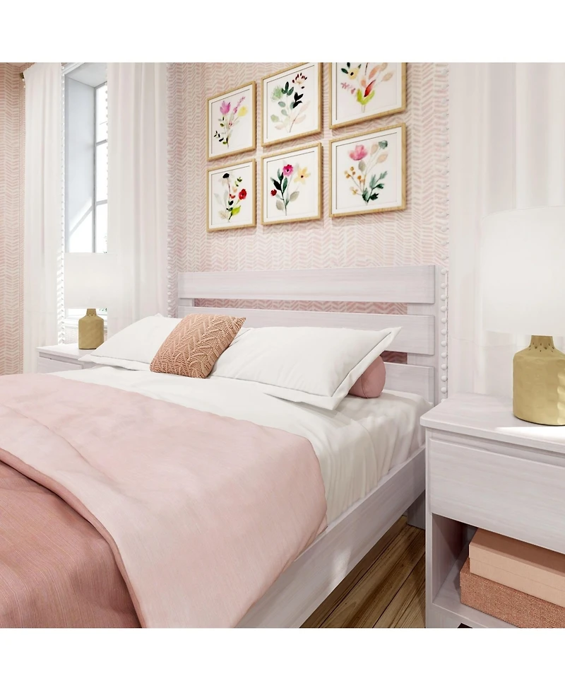 Max & Lily Farmhouse Queen Slat Bed