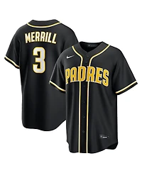 Nike Men's Jackson Merrill Black San Diego Padres 2026 Replica Fashion Jersey