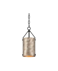 Possini Euro Design Julian 5 3/4"W Rustic Silver Metal Mini Pendant
