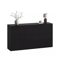 gaomon 9 Drawer Modern Wooden Dresser with Handleless Design, Wide Storage Chest for Bedroom Living Room Entryway