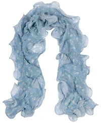 Lauren Ralph Lauren Floral Double Ruffle Scarf